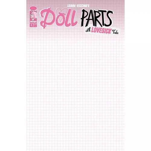 Doll Parts Comic 1 A Lovesick Tale First Print Cover G Blank Variant 2024 Image