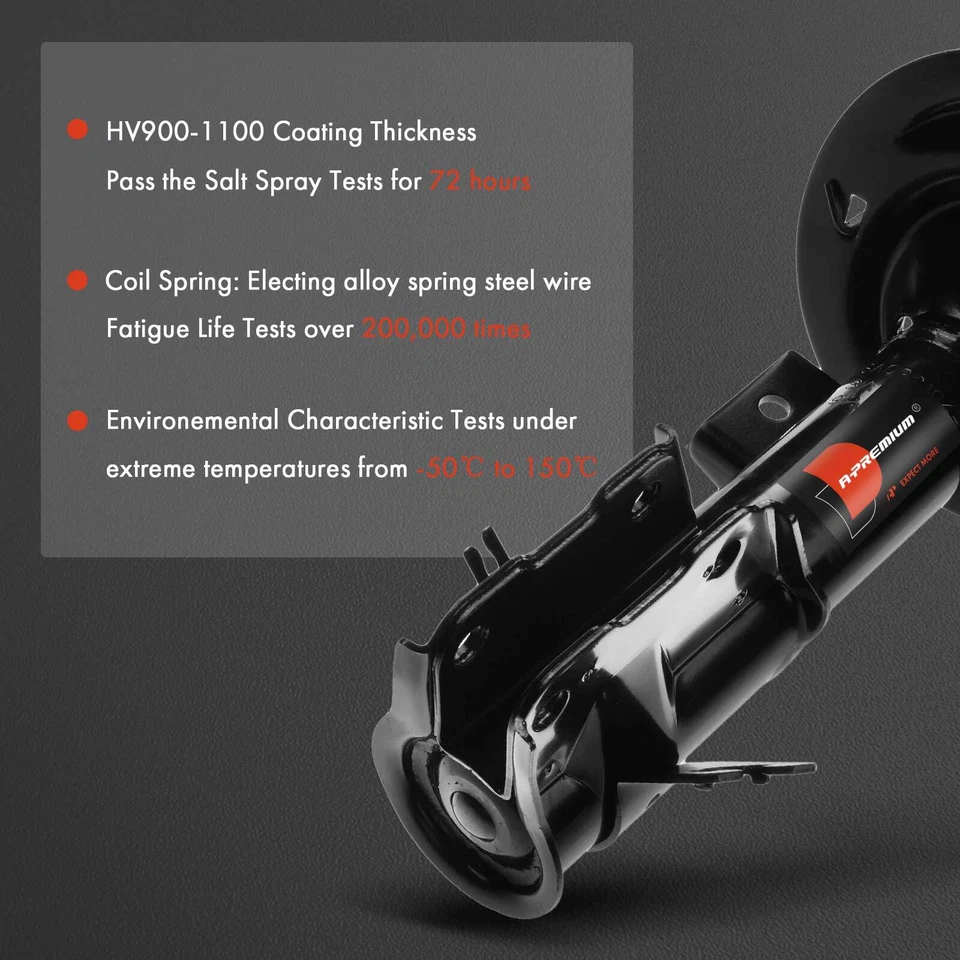 Pair 2 Front Left & Right Shock Struts Absorber for Volvo S40 V40 2001-2004 1.9L - Image 4 of 4