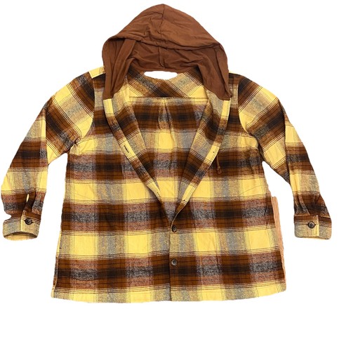 Belle by Kim Gravel Women's Large Shacket Whiskey Yellow Brown Button Front - Bild 4 von 9