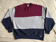 Vintage Russell Athletic USA 90’s Colorblock Sweatshirt Size L