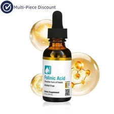 Folinic' Acid Leucovorin Bioactive Form of Folate Alcohol Free 30ml,Speech Delay