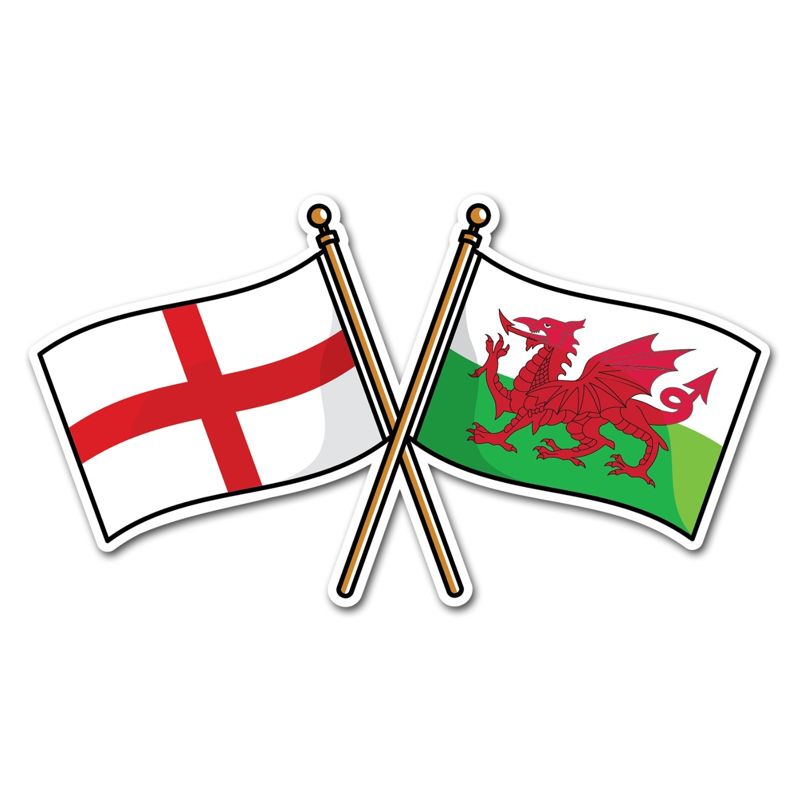 2 x 15cm Palestine England Flag Vinyl Stickers - St George Cross Sticker #83655 - Image 17