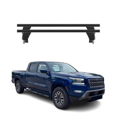 Fits 2016-2020 Nissan Np300 Navara Top Roof Racks Cross Bars Black Aluminium