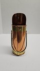 vintage copper and brass fireplace match holder — photo 1