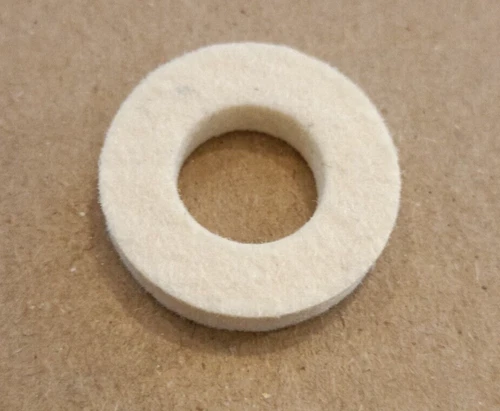Felt Ring Felt Rings Quality 12002 Raw White Carbonised 20mm x 10mm x 4mm