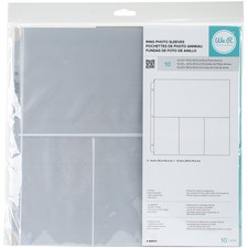 We R Ring Photo Sleeves 12"X12" 10/Pkg- 3 6"X4"  1 6"X12" Pockets