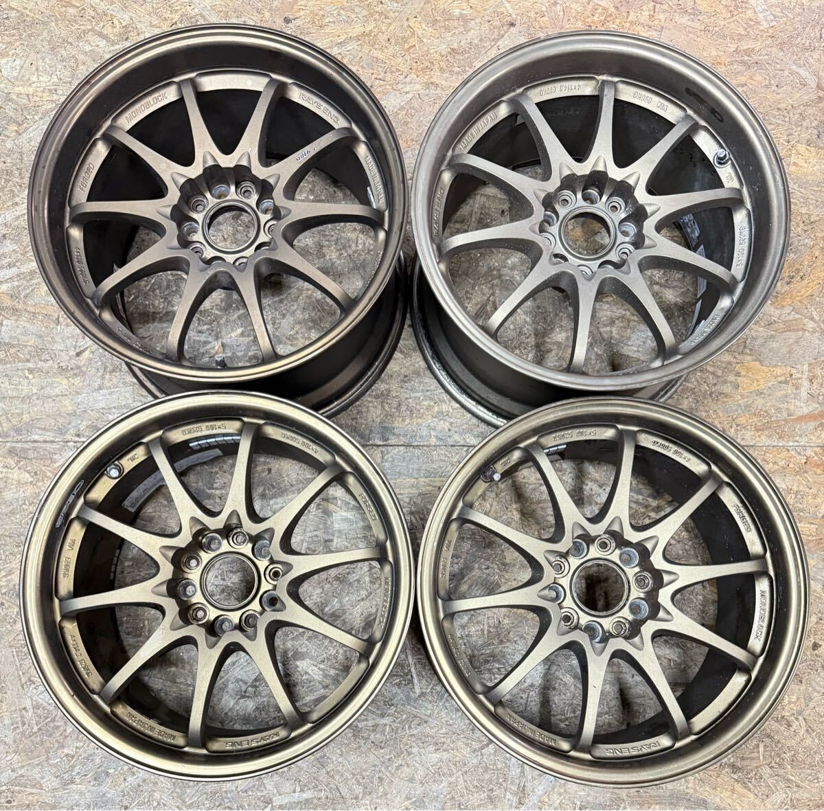 JDM RAYS Volk Racing CE28N 17 inch 8.5J30 9.5J28 PCD114.3