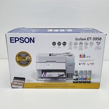 Epson EcoTank ET-3958 Wireless All-in-One Color Supertank Printer - NEW 