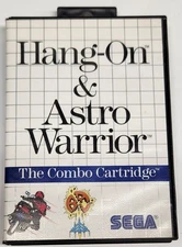 Hang-On & Astro Warrior (Sega Master System, 1986) CIB Complete w/Manual Tested