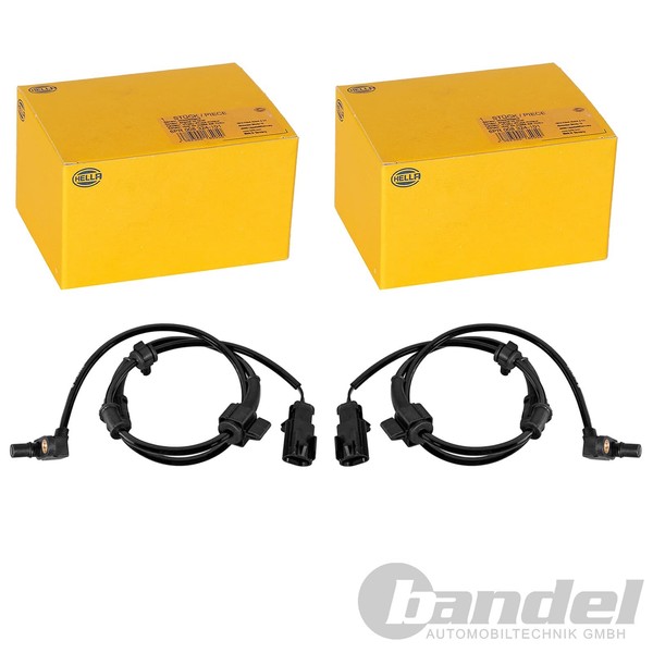 2X Hella ABS-SENSOR Raddrehzahl Vorne Passend FüR Chevrolet Trailblazer Saab 9-7-image