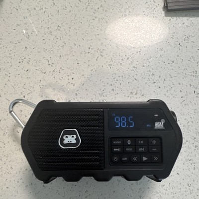 G-Project G-Storm AM/FM Weather Alert Radio Bluetooth Torch Black