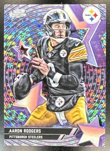 2025 Topps Cosmic Chrome Aaron Rodgers Base (RAW)