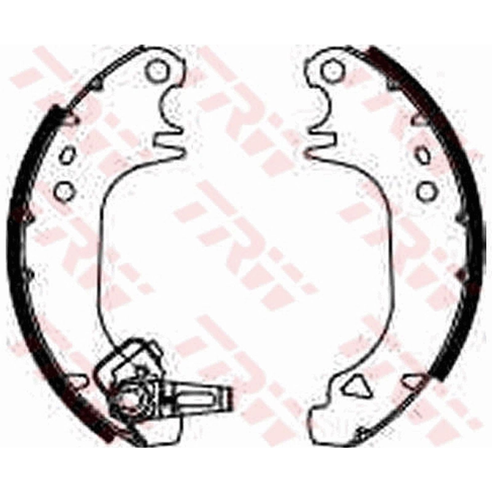 ORIGINAL® Trw Bremsbackensatz Hinten für Citroën SAXO AX BX SAXO Hatchback