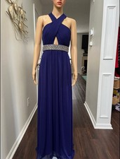 Beautiful blue mermaid flawy prom dress size 10