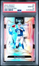 2024 PANINI SELECT WATERCOLORS #6 ELI MANNING PSA 10