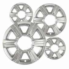 Set Of 4 Chrome 17 Inch Impostor Wheel Skins For 14-17 Gmc Terrain Rim Covers