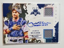 James McCann 2016 Diamond Kings Signatures Autograph Dual Jersey /299DKS-JC Auto