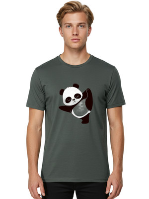 Dabbing-Panda Mens Graphic Tee, 100% Cotton, Casual Summer Wear