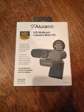 Aluratek HD 1080P USB Webcam w/Built-In Mic