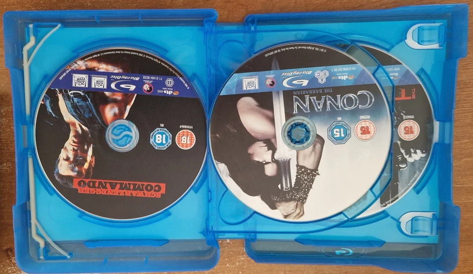 Schwarzenegger 4 MOVIES UK Blu Ray Predator Conan Commando Terminator Free P&P - Bild 3 von 4