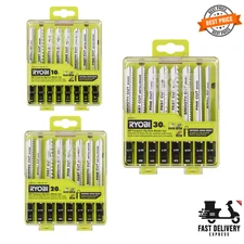 Ryobi Jig Saw Blade Set, All Purpose, Universal, Wood Plastic Metal 10,20 & 30pc