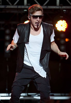 Kendall Schmidt of Big Time Rush at DTE Energy Center on July 31 2- Old Photo 1