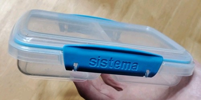 #ad #ad Sistema To Go Small Split Food Storage Container 11.8oz 350ml 6.75quot;x4.5quot;x1.75quot; $13.44