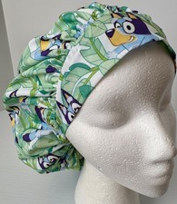 Bluey Print Size Medium Medical Bouffant Scrub Cap Surgery Hat