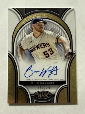 Brandon Woodruff 2023 Topps Tier One Prime Performers Auto #PPA-BW Brewers /249