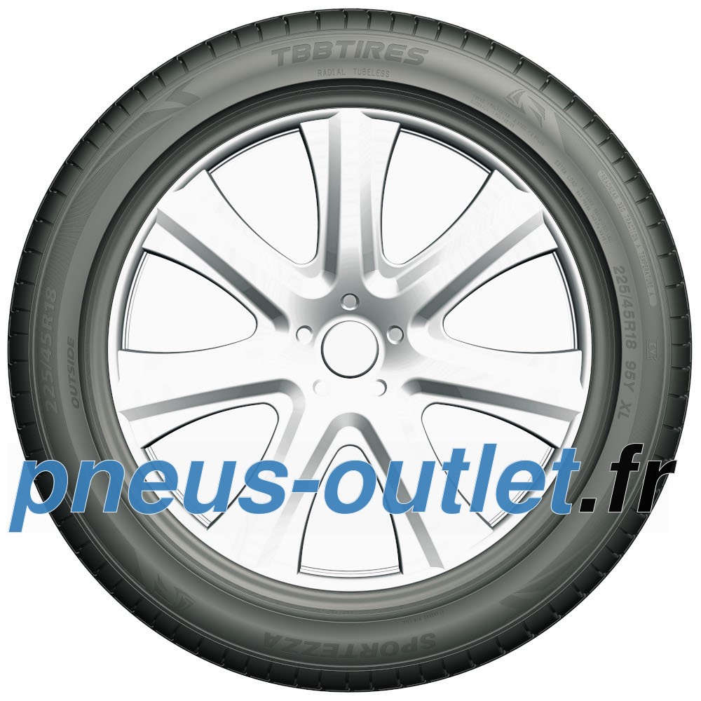 TBB Tires Sportezza 225/40 R19 pneu été ultra haute performance adhérence sol mouillé