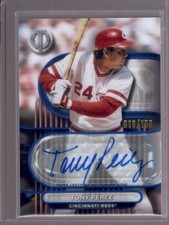 TONY PEREZ 2024 Topps Tribute #TA-TP Blue Autograph Auto #019/150