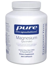 Pure Encapsulations Magnesium (glycinate) 120mg - 360 Capsules Exp: 6/2028 