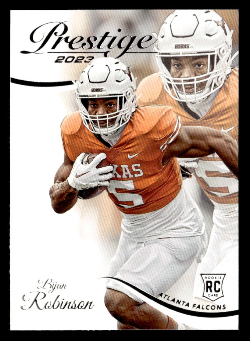 Bijan Robinson 2023 Panini Prestige Rookie Card #304 Atlanta Falcons