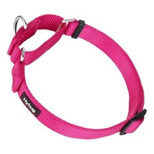 Hyhug Martingale Dog Collars for Medium Dogs, Pink, Escape Proof Rose Red
