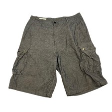 Levi  s Cargo Shorts Blue Chambray 34 Utility Pockets Workwear Skater Combat