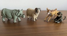4x AAA (ELC) Animals as photos marked AAA: Rhinoceros, Sheep, Baboon, Deer?
