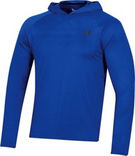 Under Armour Men's UA Tech Long Sleeve Hooded Shirt Royal Blue