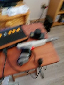 Atari flashback 7 classic game console Tested/ With Nes light Gun as-is Overall 