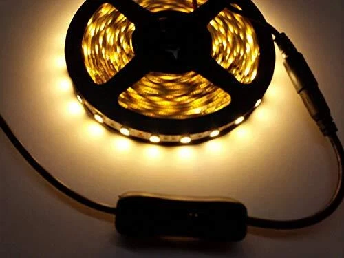 2pcs Led Strip Light Inline On/off Switch Cable Dc Jack 5.5x2.1mm Male To Fema - Image 2 of 4