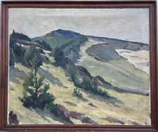 Impressionist Einar Gross 1895-1960 Summer Landscape Blokhus Denmark 1963 