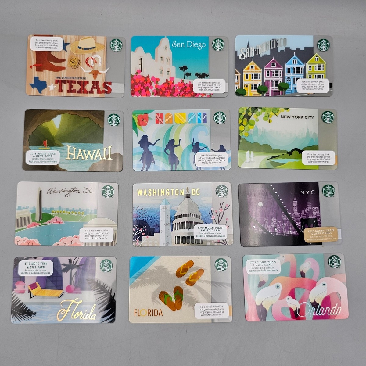 Starbucks Gift Card Location Cities States No Value - Choose