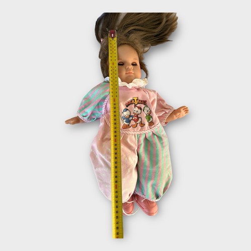 1985 Max Zapf Doll Brown Hair Eyes Outfit Shoes Cloth Body Duck Tales Germany - Bild 8 von 9