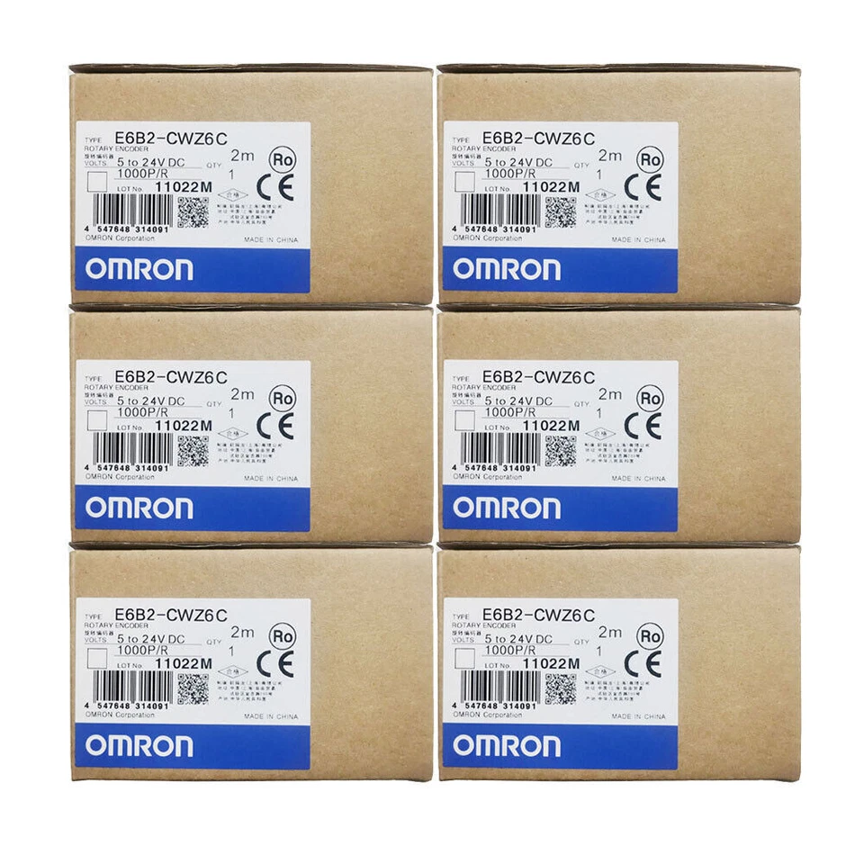 Omron E6B2-CWZ6C 100P/R 200P/R 300P/R 400P/R 500P/R 800P/R 1000P/R 2000P/R Lot - Image 4 of 4