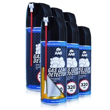 6x AAB DETEKTOR WYCIEKÓW GAZU Wykrywacz nieszczelności Spray testowy, Klimatyzacja oleju Wyszukiwanie wycieków Grill gazowy