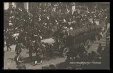 Austria Kaiser Franz Joseph 1908 Huldigungs 50th Anniv Festival RPPC Real  97231