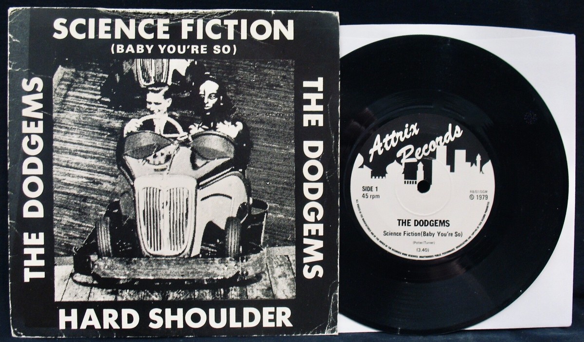 THE DODGEMS~Science Fiction~New Wave Synth Rock 45 + Picture