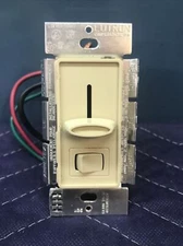 Lutron Skylark S-103P-IV IVORY 3-Way 1000W Preset Dimmer Light Switch slide wall