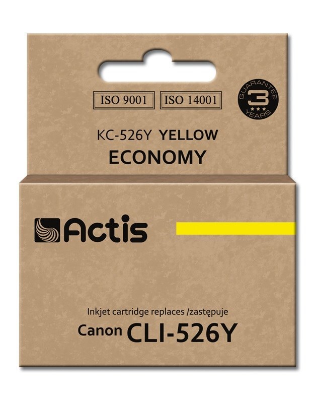 5901452156671 Тонировочный патрон Actis KC-526Y аналог Canon CLI-526Y Стандартный 2490₽