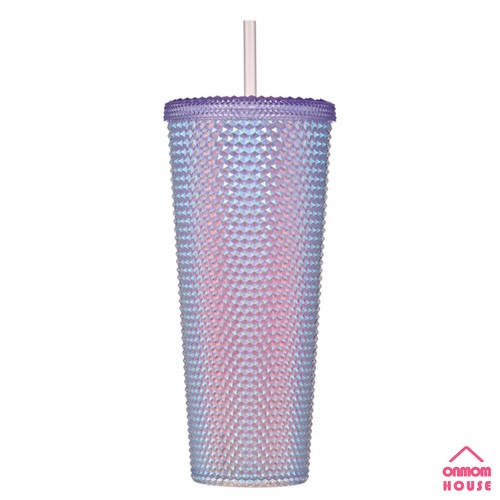 2022 Starbucks Korea Cherry Blossom Bling Pink & Purple Beam Stud Cold Cup 710ml - Picture 3 of 14