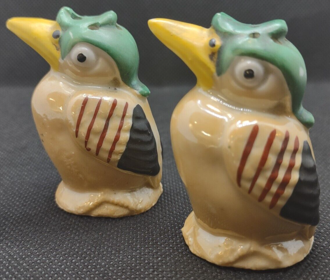 King Fisher Kookaburra Vintage Lusterware Bird Pepper And Salt Shaker Germany eBay